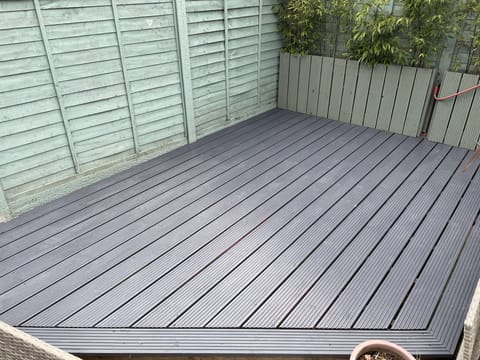 Composite decking boards in anthracite, London