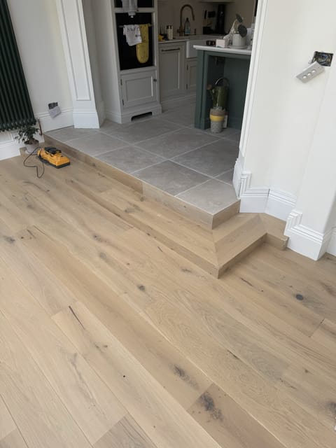 Solid hardwood flooring renovation by Crafted Spaces Ltd, London